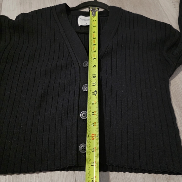 Abercrombie & Fitch Black Ribbed Cardigan - Picture 5 of 6
